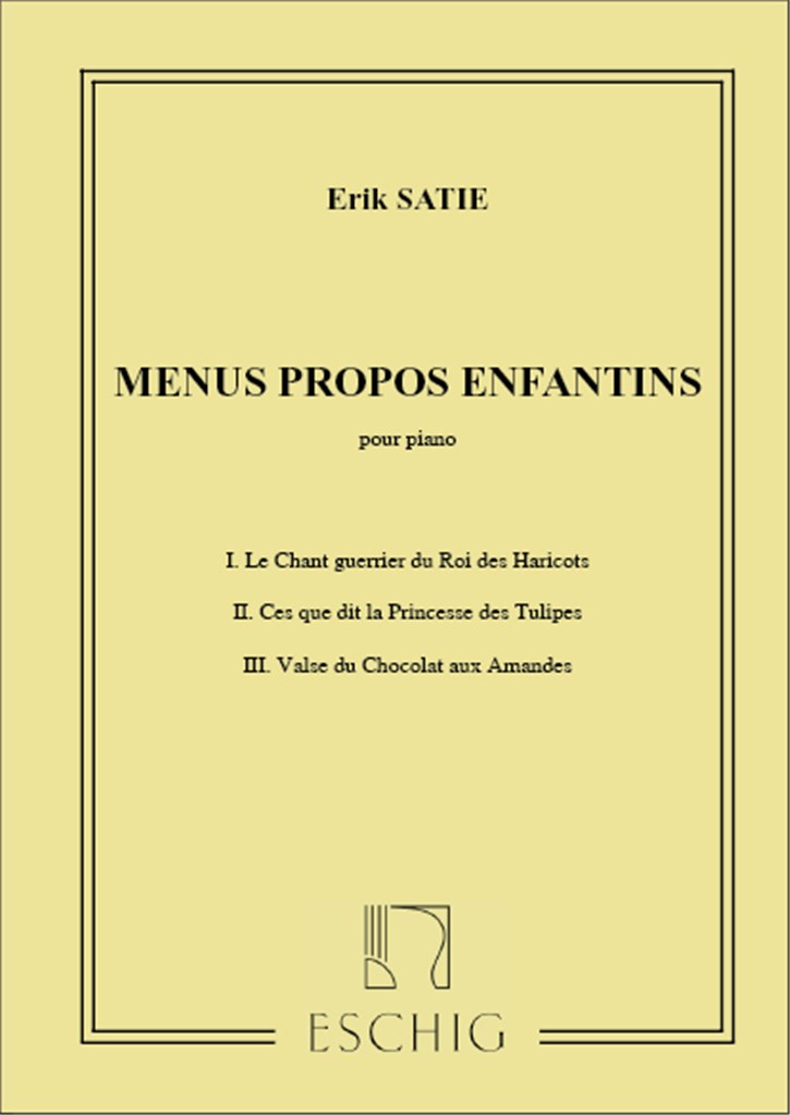 Menus Propos Enfantins